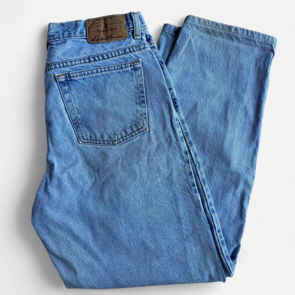Vintage 1990s eddie bauer light wash denim jeans
